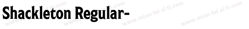 Shackleton Regular字体转换